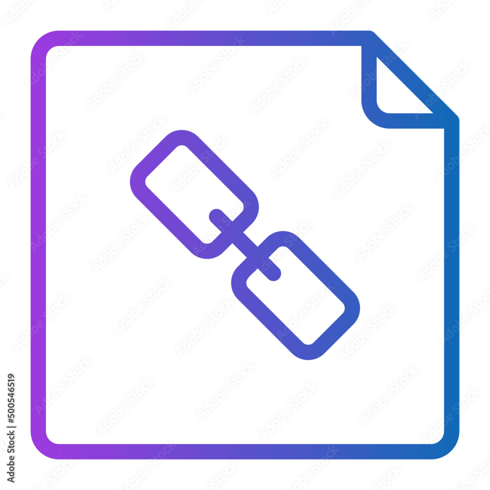 link file gradient icon link file gradient icon