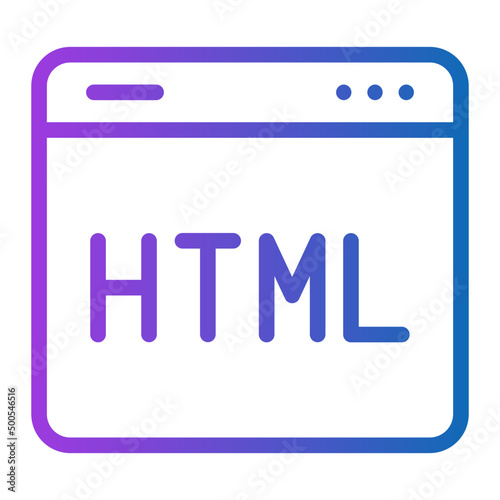 html gradient icon