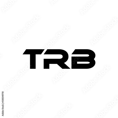 TRB letter logo design with white background in illustrator, vector logo modern alphabet font overlap style. calligraphy designs for logo, Poster, Invitation, etc. photo