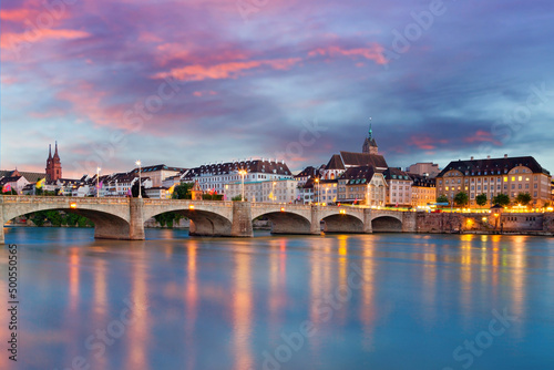 Basel am Abend, Schweiz