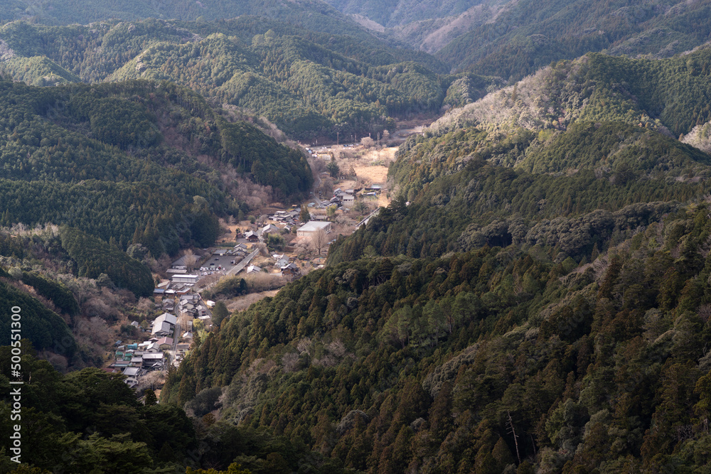 Naklejka premium 鳳来寺山 表参道