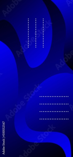 Royal high blue wallpaper. Abstract blue gradient wallpaper with beautiful fluid shapes. Abstract background with geometric elements. Best mobile wallpaper. 