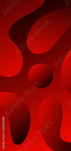 Royal high red wallpaper. Abstract background with geometric elements. Abstract red gradient wallpaper with beautiful fluid shapes. Best mobile wallpaper. 