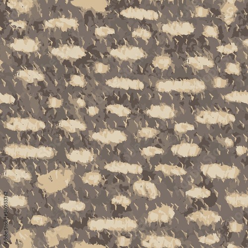 Pike camouflage vector seamless pattern. Abstract pike fish scales camo texture. Endless khaki illustration