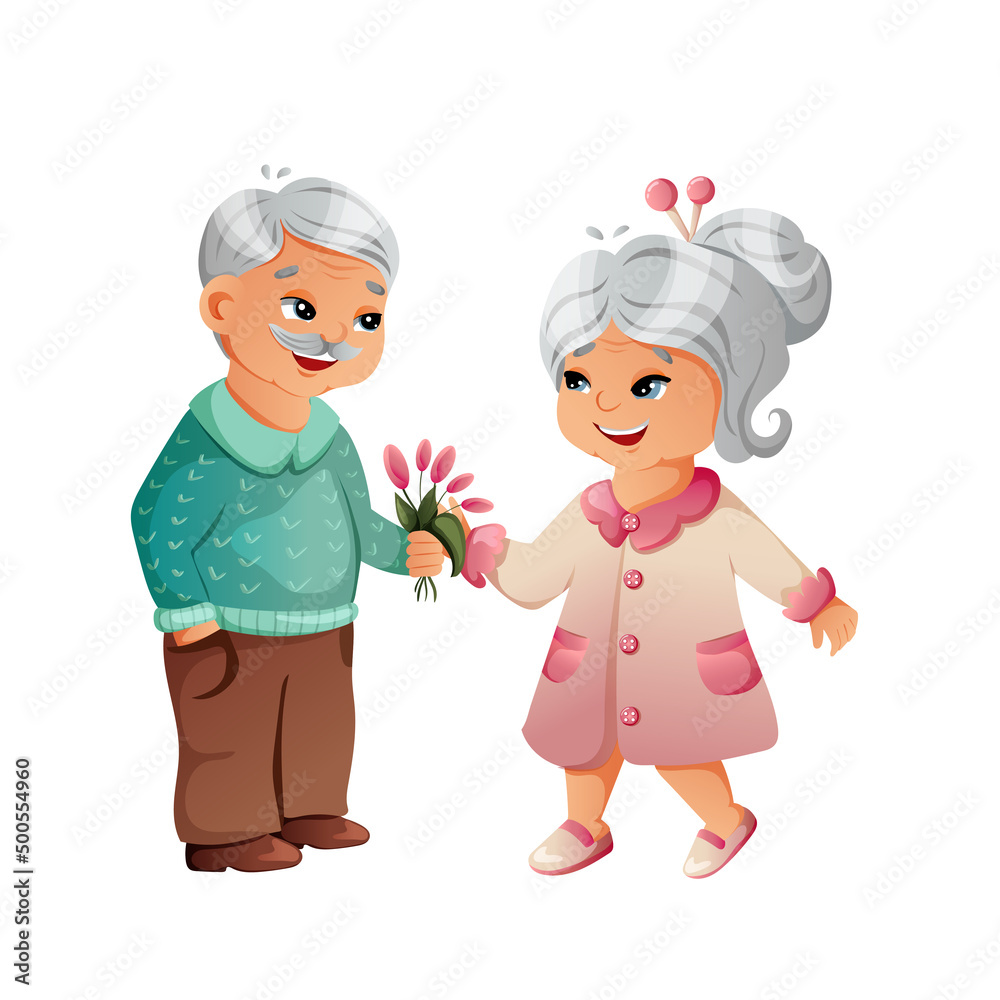 elderly happy couple man and woman. elderly happy couple man and woman.
