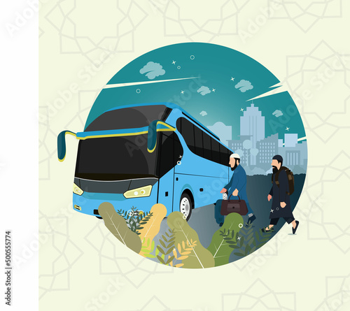 Muslim traveling to hometown for eid celebration