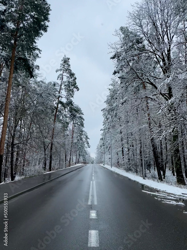 road in winter