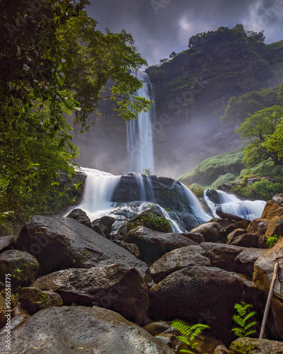 waterfall in the jungle