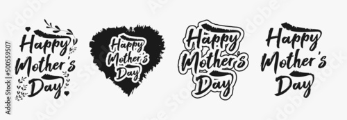 Set of mother's day lettering bundle for t-shirt, print, card and much more, Mother's day lettering typography t-shirt design, Inspirational mother's day slogans, Mom quote typography t-shirt design