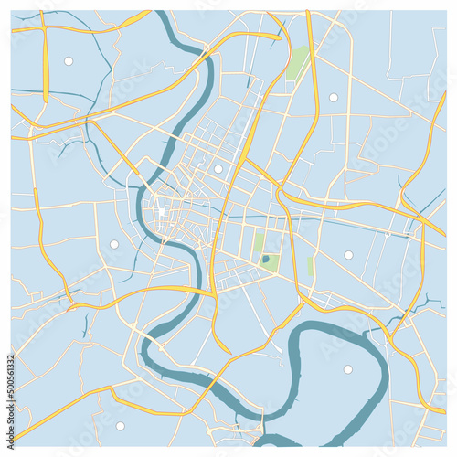 city map for any kind of digital info graphics and print publication.
