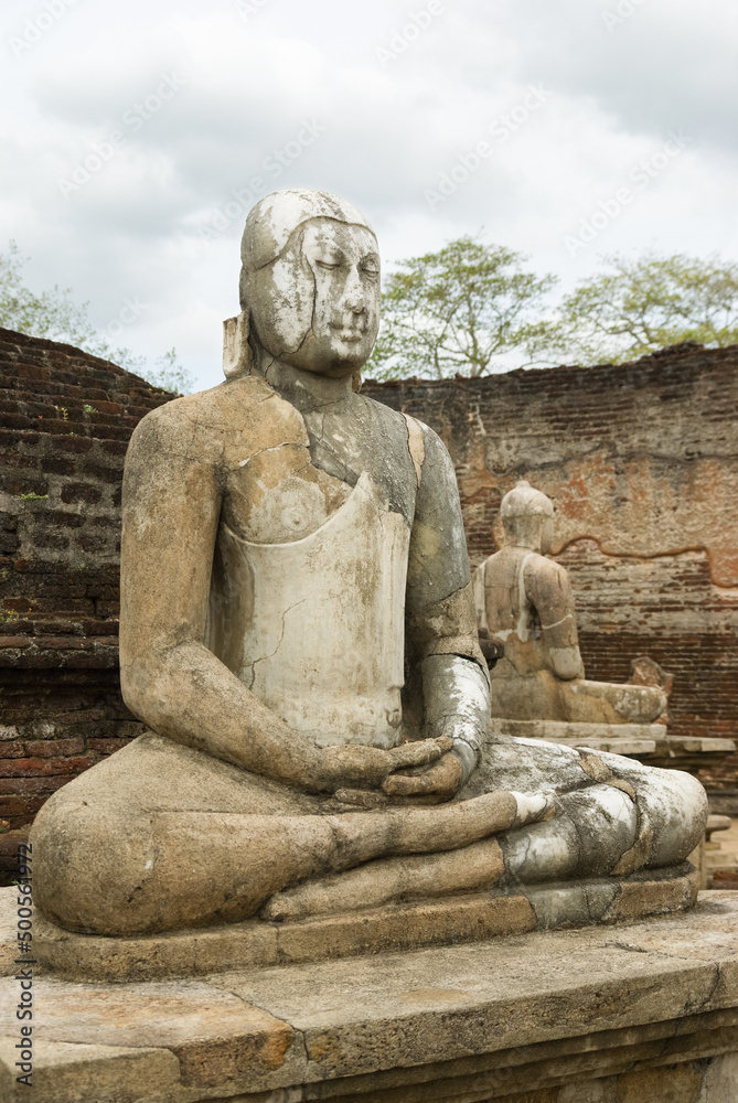 Buddha statues at Vatadage, Polonnaruwa, Sri Lanka Buddha statues at Vatadage, Polonnaruwa, Sri Lanka