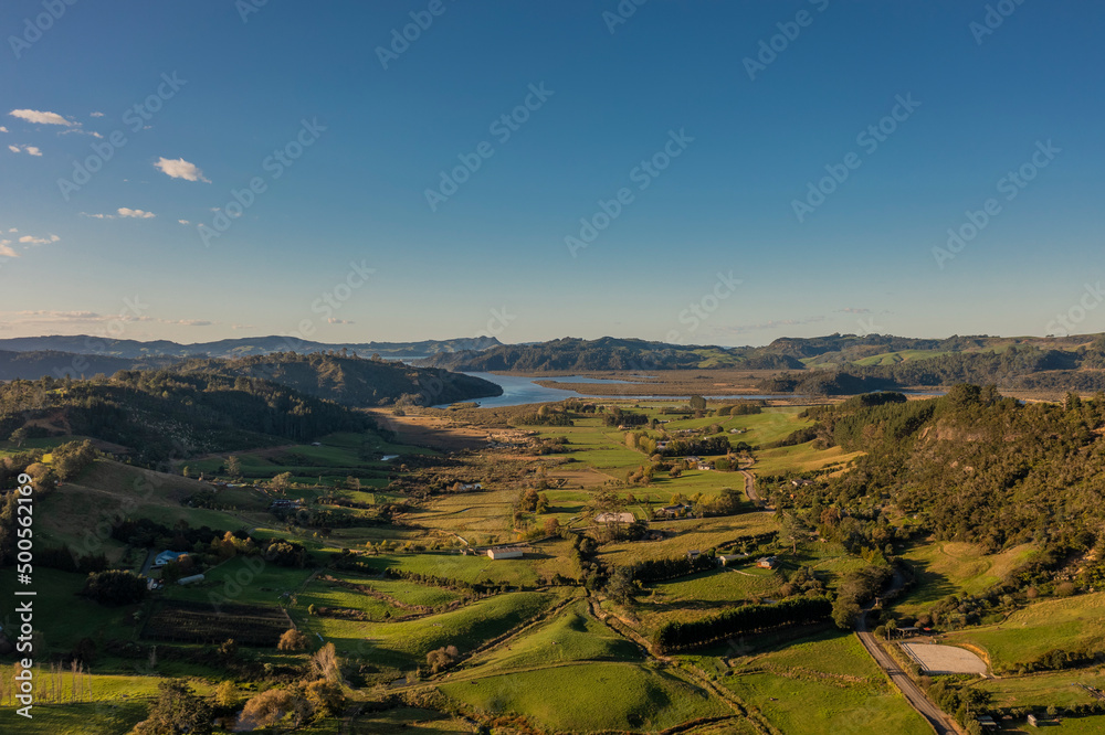 Naklejka premium New Zealand Autumn Landscape
