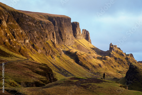 Scotland - Isle of Skye - The Quiraing Massive rocky mountains of The Quiraing.