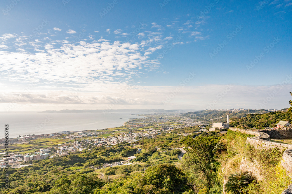 沖縄　中城城跡 一の郭からの眺め