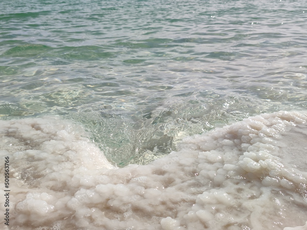 waves on the sea, dead sea salt nature travel tourism summer day blue water waves on the sea, dead sea salt nature travel tourism summer day blue water