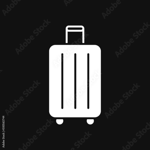 Baggage icon on grey background