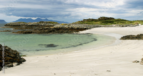 Beach at Portnaluchaig on the West Coast of Scotland