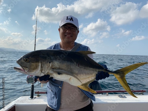 Foto fisherman with a fish, My hobby