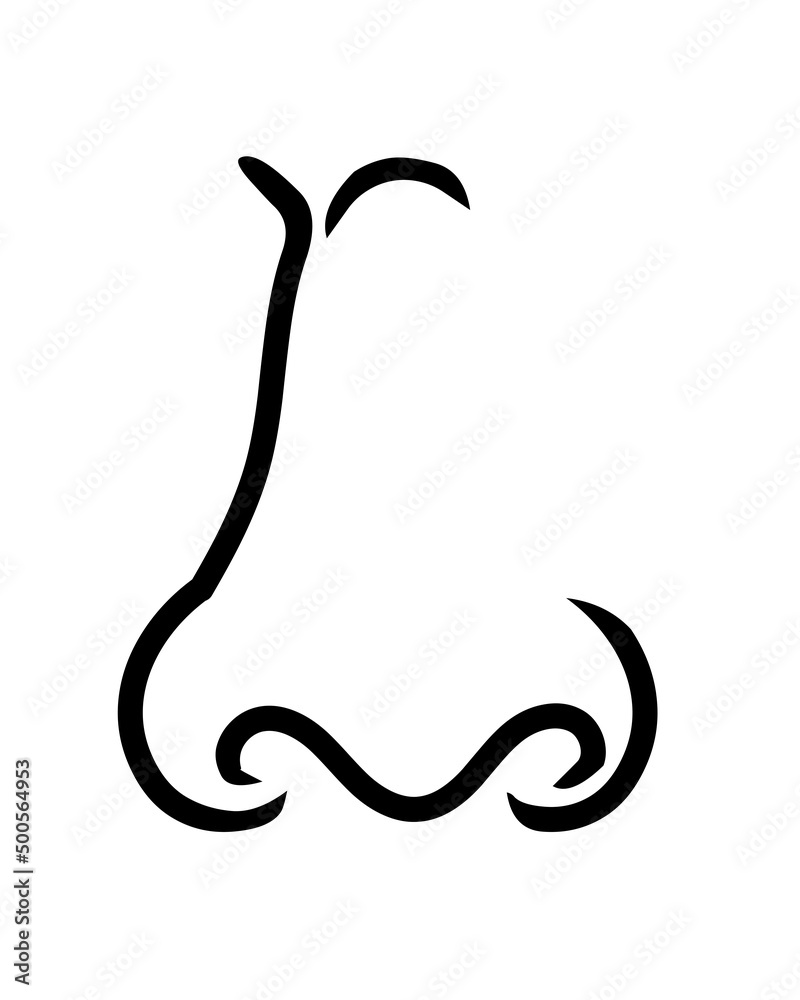 Obraz premium Human nose Icon