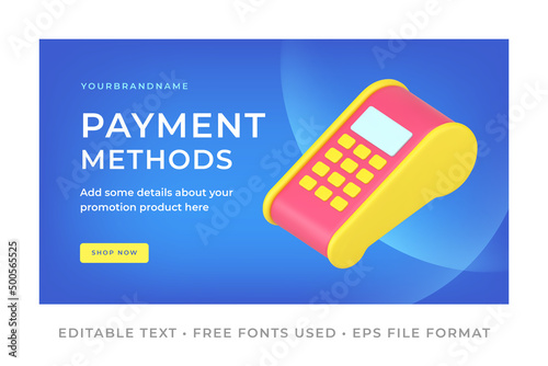 Payment methods banner template