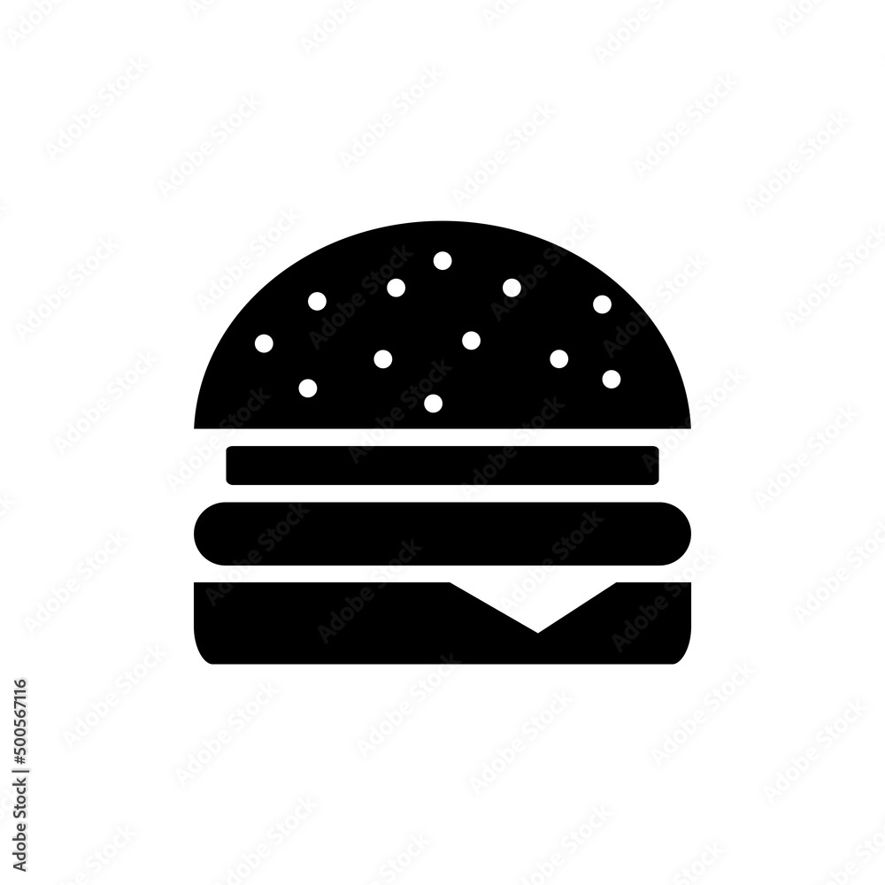 burger new icon simple vector burger new icon simple vector