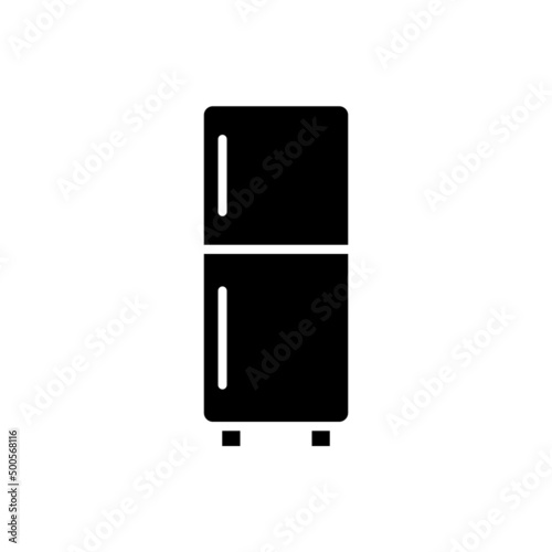 refrigerator new icon simple vector