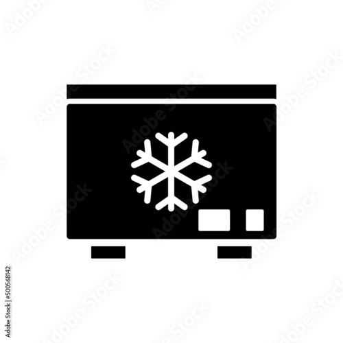 refrigerator new icon simple vector