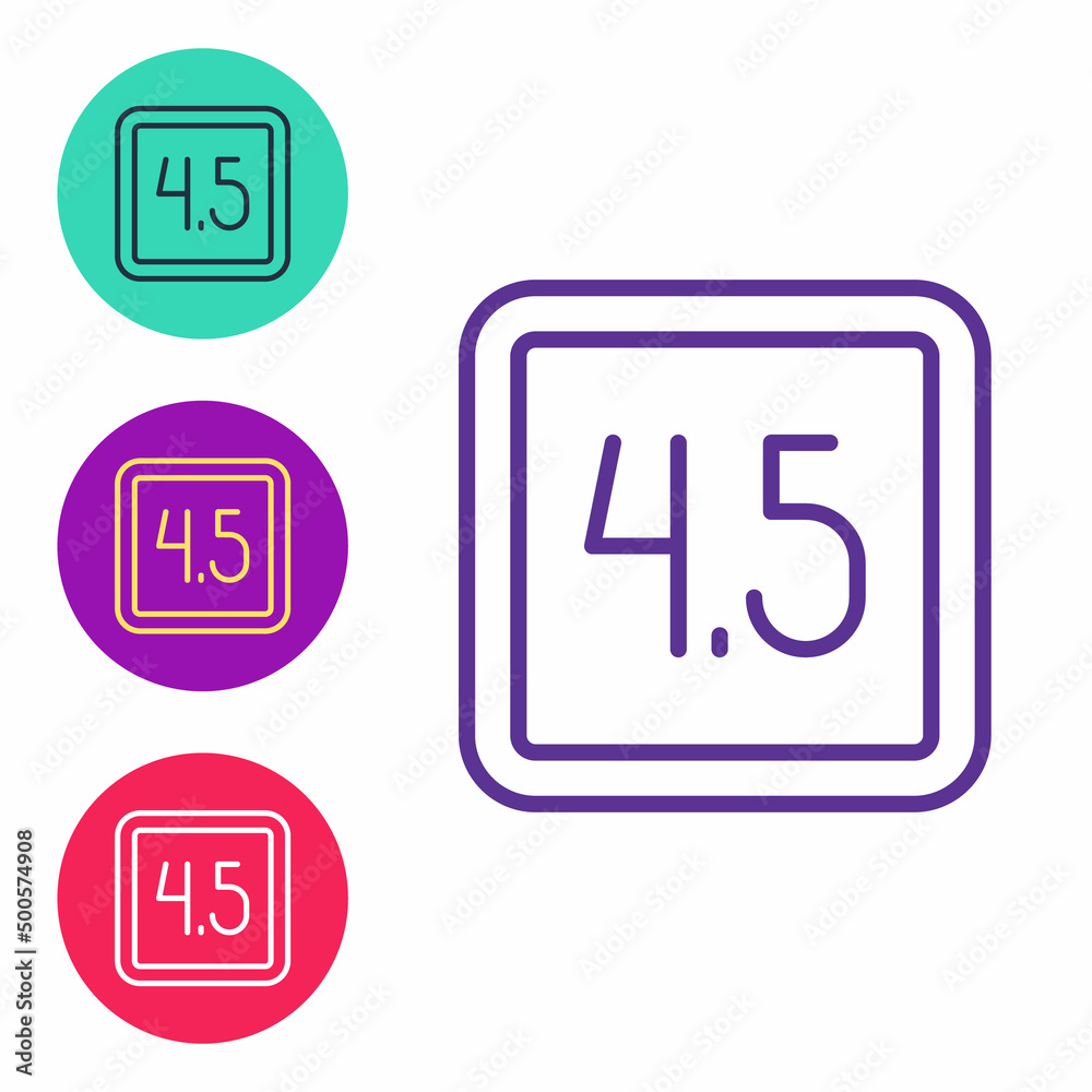 Set line Film or movie cinematography rating or review icon isolated on white background. Set icons colorful. Vector Set line Film or movie cinematography rating or review icon isolated on white background. Set icons colorful. Vector