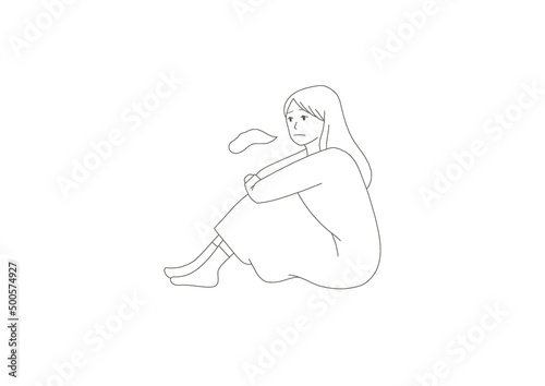 落ち込む女性