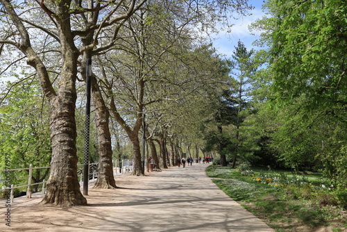 Le parc Napoleon III au printemps  ville de Vichy  d  partement de l Allier  France
