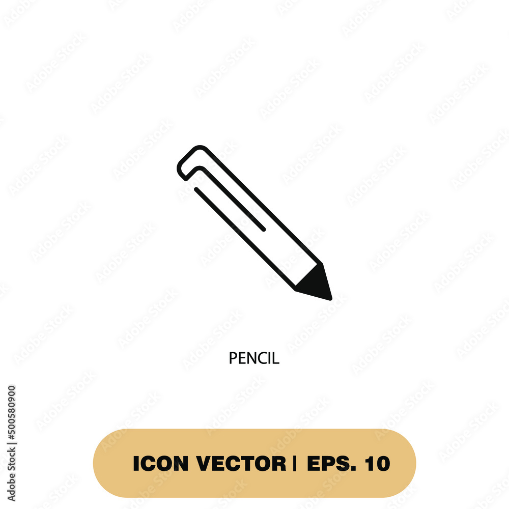 pencil icons symbol vector elements for infographic web pencil icons symbol vector elements for infographic web