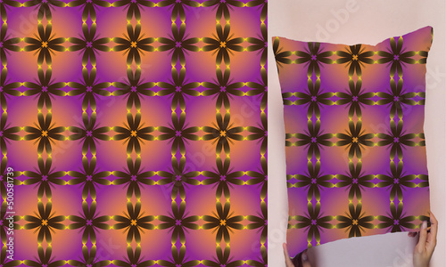 seamless pattern for fabric cushion, bedsheet and curtain.