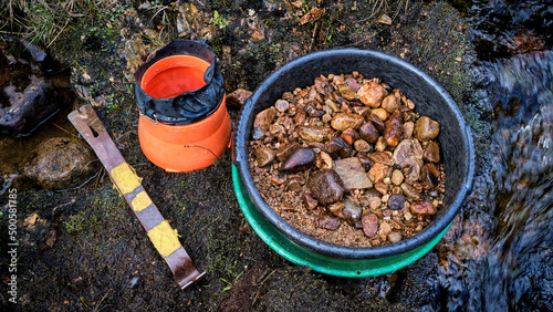 Gold panning equipment photo