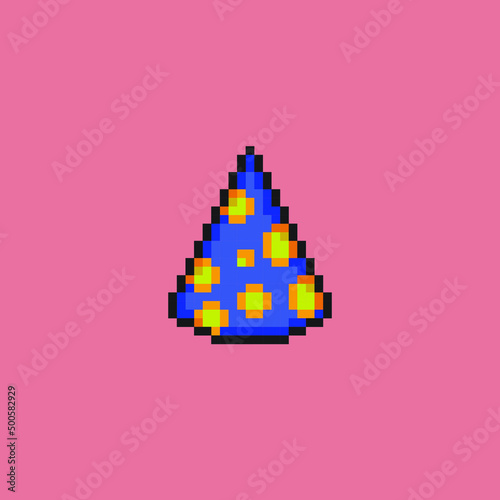 party cap in pixel art style