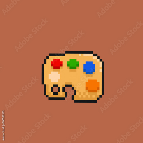 paint tool in pixel art style