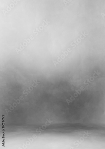 Gray concrete or plaster wall and floor empty studio room background
