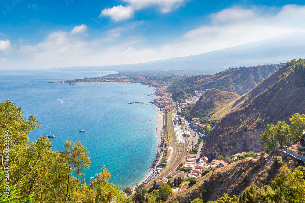 Obraz premium Taormina in Sicily, Italy