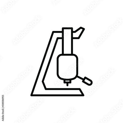 Stand headset isolated icon design template