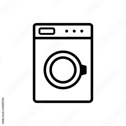 washing machine new icon vector simple