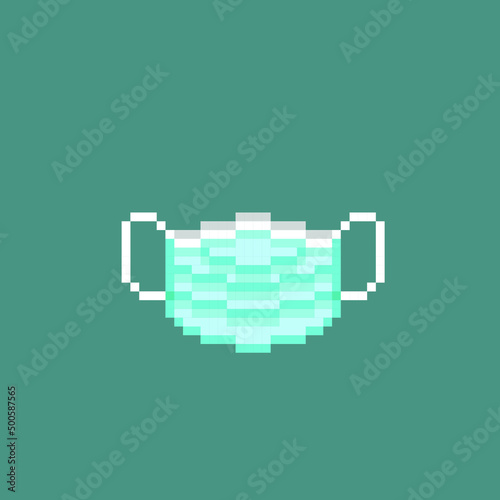 surgery mask in pixel art style