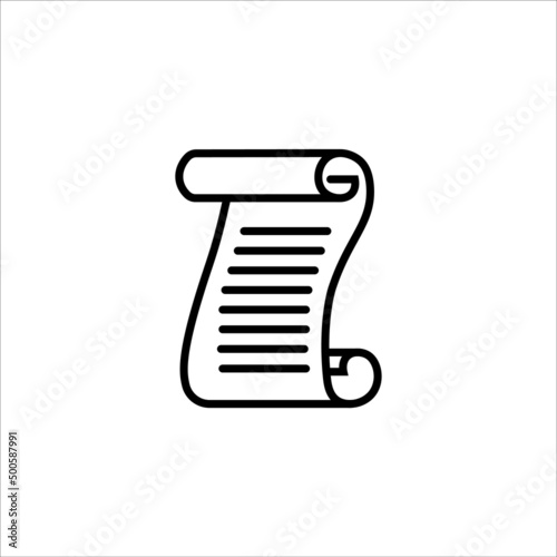 Vintage paper icon vector illustration symbol