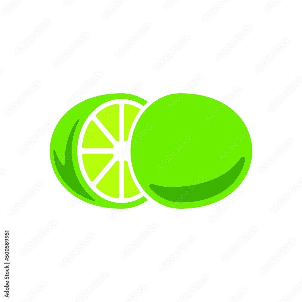 Obraz premium Lime can be use for icon, sign, logo and etc