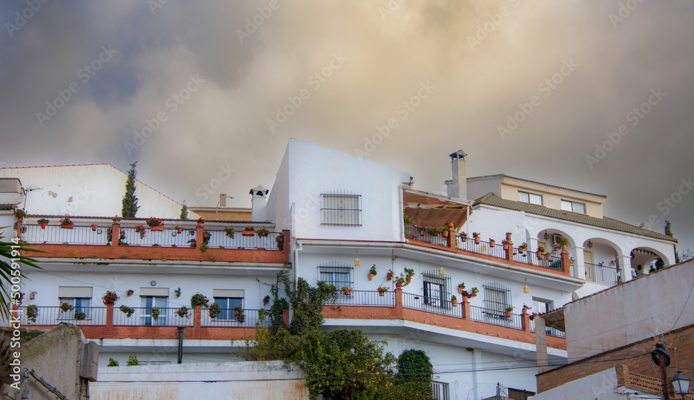Fototapeta premium Architecture of the Old Town of Almogia in Andalusia, Spain