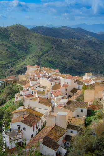 View of the Old Town of Almogia in Andalusia, Spain