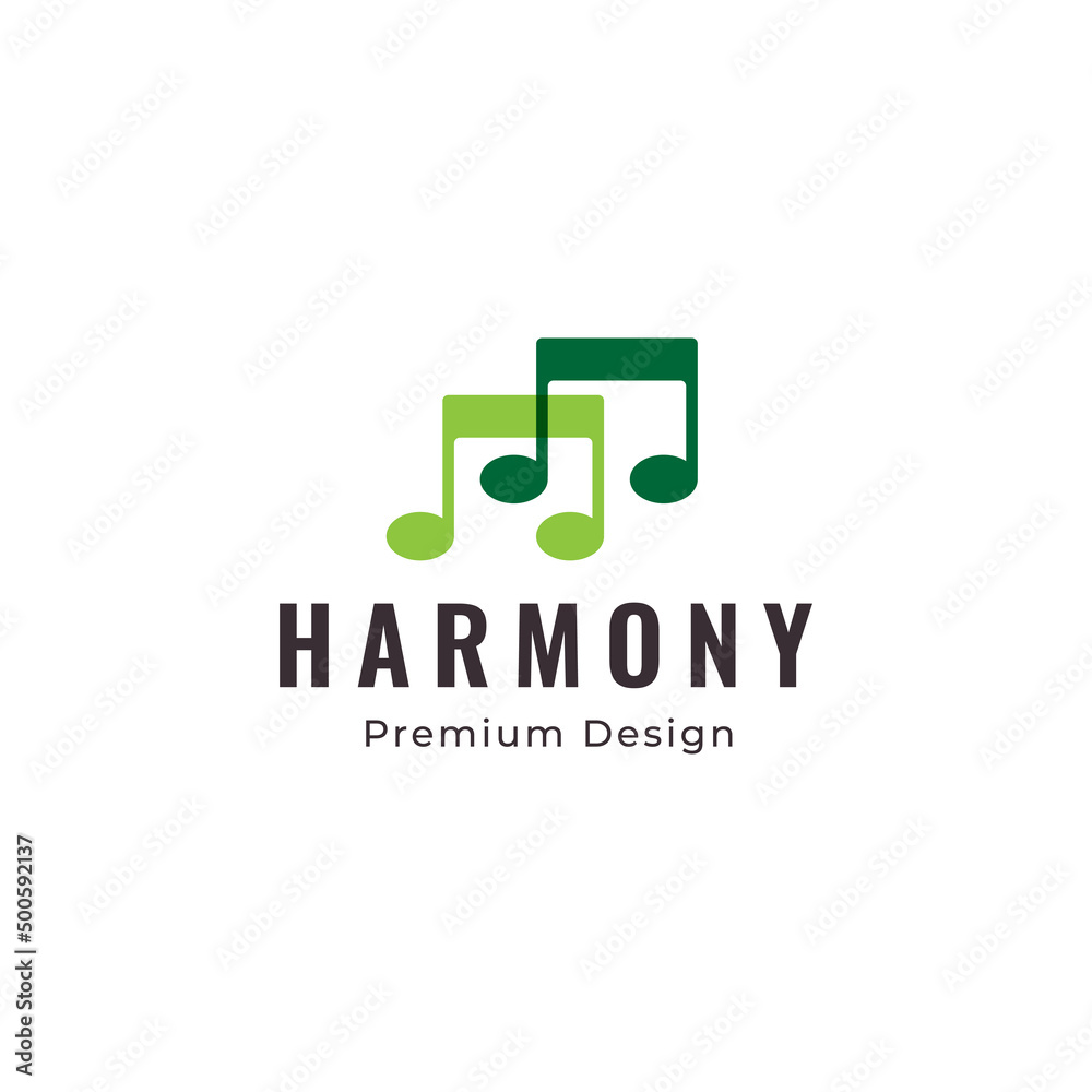 green music symbol logo design vector green music symbol logo design vector