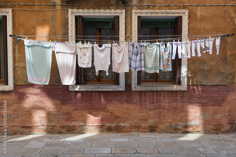 laundry hanging on a laundry laundry hanging on a laundry