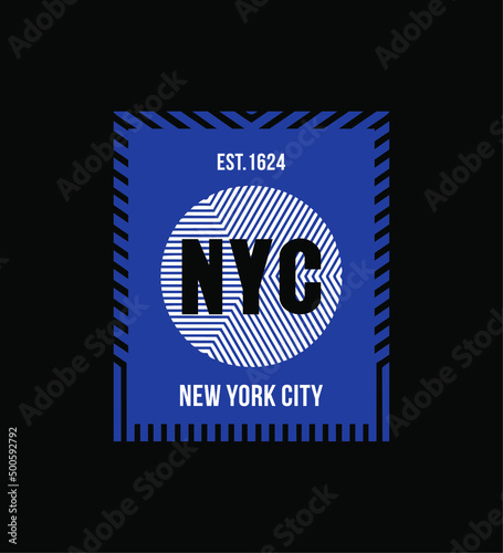 NY city Brooklyn typography tee shirt design graphic print