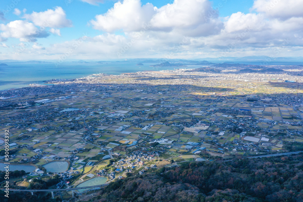 愛媛県　伊予市・松前町・松山市の風景