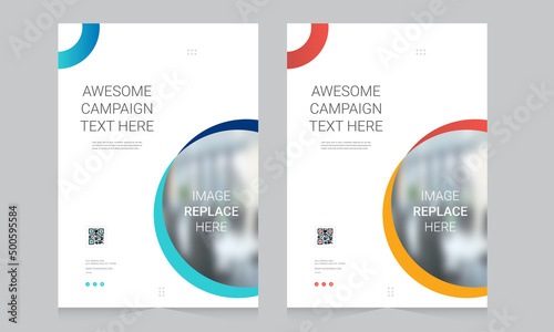 Cover design for annual report and business catalog, magazine, flyer or booklet. Brochure template layout. A4 cover vector EPS-10