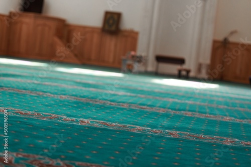 Quran holy book of islam in mosque interior
